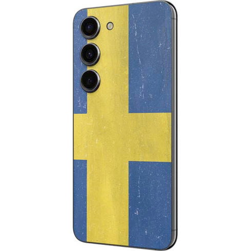 Sweden Flag Distressed Galaxy S23 Skin